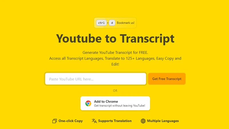 Youtube to Transcript